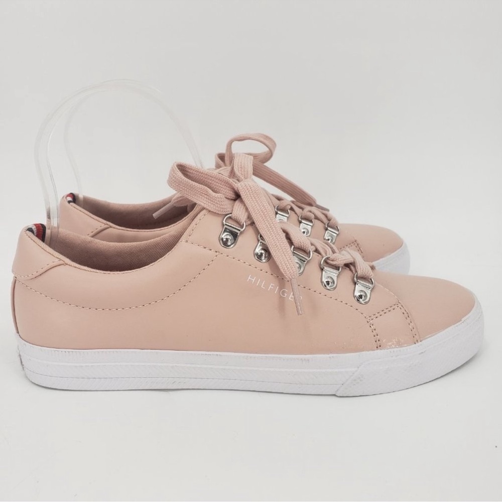 Tommy Hilfiger Pink Tennis shoe Size 7.5 - laces white and sole white! - Picture 6 of 7